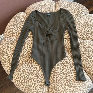 Olive green bodysuit